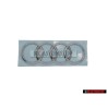 Genuine Audi Rings Rear Boot Badge Emblem Chrome - 8X0853742A 2ZZ