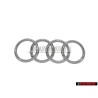 Genuine Audi Rings Front Grill Badge Emblem Chrome - 4H0853605A