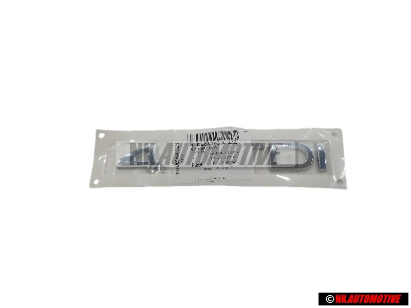 Genuine Audi 4.2 TDI Rear Boot Badge Emblem Chrome - 4H0853743A 2ZZ