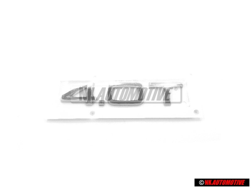 Genuine Audi 4.0T Rear Boot Badge Emblem Chrome - 4H0853743G 2ZZ