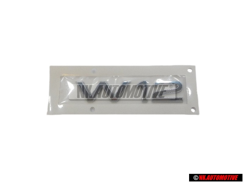 Genuine Audi W12 Rear Boot Badge Emblem Chrome - 4H0853743B 2ZZ