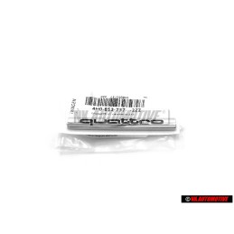 Genuine Audi QUATTRO Rear Boot Badge Emblem Chrome - 4H0853737 2ZZ