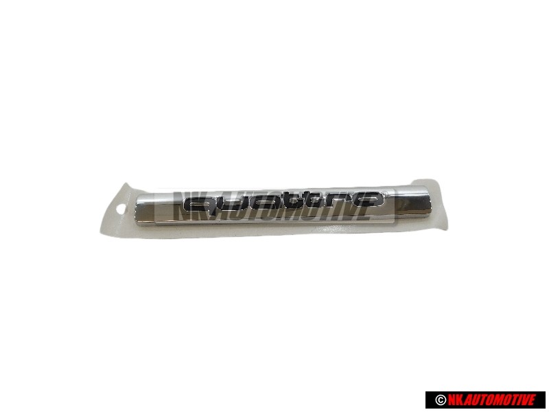 Genuine Audi QUATTRO Rear Boot Badge Emblem Chrome - 4H0853737A 2ZZ