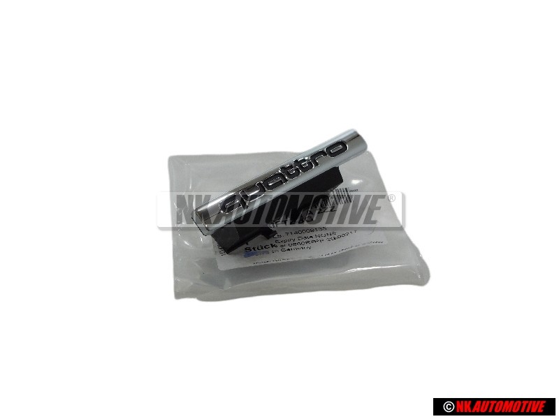 Genuine Audi QUATTRO Front Grill Badge Emblem Chrome - 4H0853736A 2ZZ