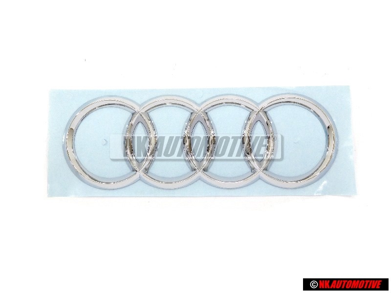 Genuine Audi Rings Rear Boot Badge Emblem Chrome - 4N0853742 2ZZ