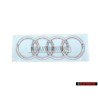 Genuine Audi Rings Rear Boot Badge Emblem Chrome - 4N0853742 2ZZ