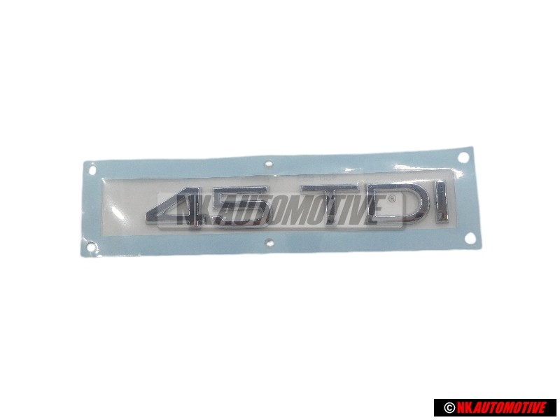 Genuine Audi 45 TDI Rear Boot Badge Emblem Chrome - 4G0853744D 2ZZ