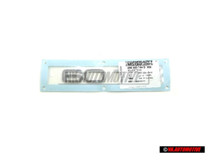 Genuine Audi 60 TDI Rear Boot Badge Emblem Chrome - 4N0853744D 2ZZ