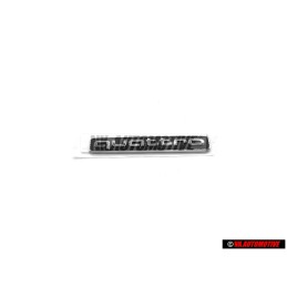 Genuine Audi QUATTRO Rear Boot Badge Emblem Black Chrome - 4G0853737 2ZZ