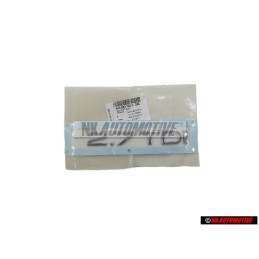 Genuine Audi 2.7 TDI Rear Boot Badge Emblem Chrome - 4F0853743C 2ZZ