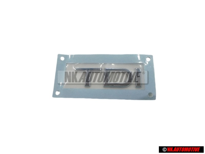 Genuine Audi TDI Rear Boot Badge Emblem Chrome - 8J0853737 2ZZ