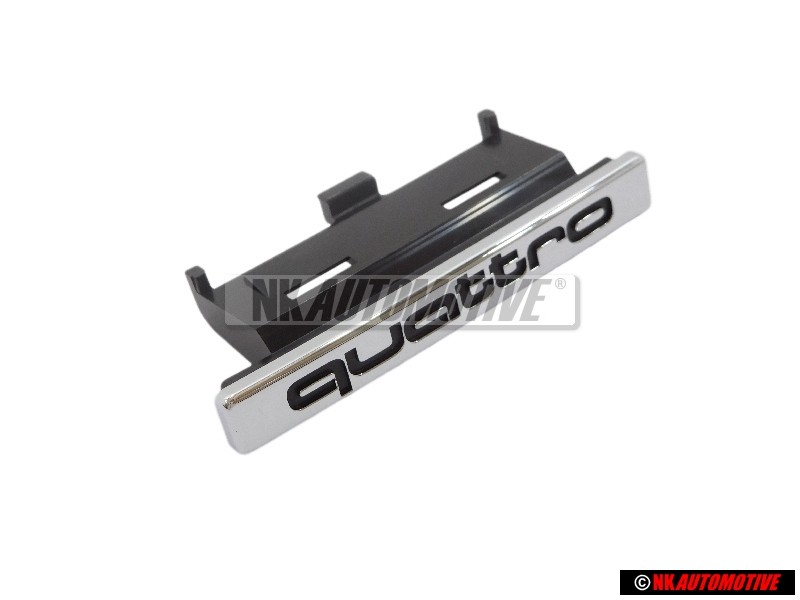 Genuine Audi QUATTRO Front Grill Badge Emblem Chrome - 4G0853736 2ZZ