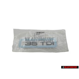 Genuine Audi 35 TDI Rear Boot Badge Emblem Chrome - 8K0853744D 2ZZ