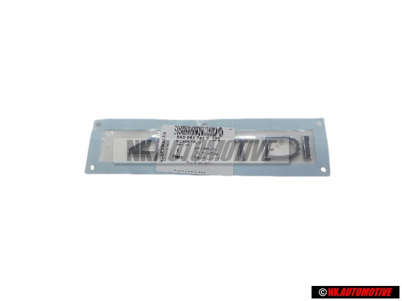 Genuine Audi 40 TDI Rear Boot Badge Emblem Chrome - 8K0853744E 2ZZ