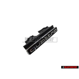 Genuine Audi QUATTRO Front Grill Badge Emblem Black Chrome - 4G0853736G 2ZZ