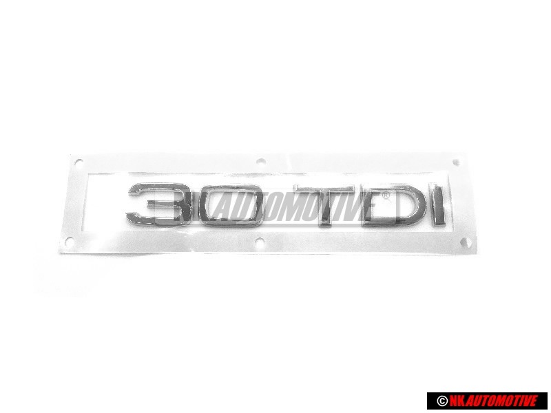 Genuine Audi 30 TDI Rear Boot Badge Emblem Chrome - 8K0853744C 2ZZ