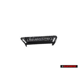 Genuine Audi QUATTRO Front Grill Badge Emblem Black Chrome - 4K0853736F 2ZZ