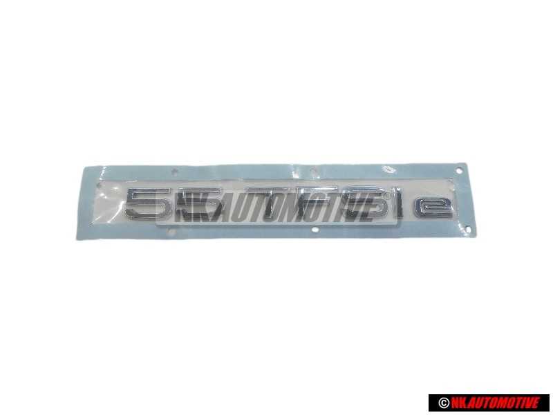Genuine Audi 55 TFSI E Rear Boot Badge Emblem Chrome - 80A853744L 2ZZ