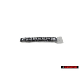 Genuine Audi QUATTRO Rear Boot Badge Emblem Black Chrome - 8W5853737 2ZZ