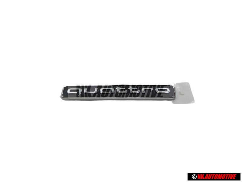 Genuine Audi QUATTRO Rear Boot Badge Emblem Black Chrome - 8W5853737 2ZZ