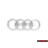 Genuine Audi Rings Front Grill Badge Emblem Chrome - 8K0853605