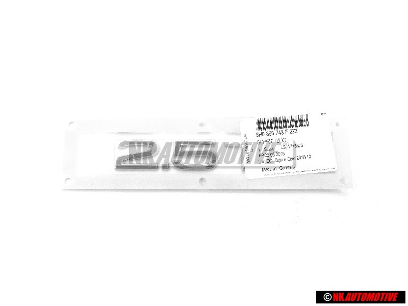Genuine Audi 2.5 TDI Rear Boot Badge Emblem Chrome - 8H0853743F 2ZZ