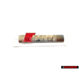 Genuine Audi DTM Side Badge Emblem Chrome Red - 8E0853601A