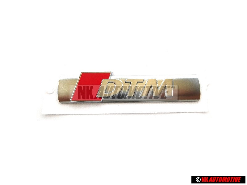 Genuine Audi DTM Side Badge Emblem Chrome Red - 8E0853601A