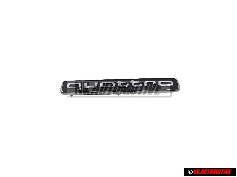 Genuine Audi QUATTRO Front Grill Badge Emblem Black Chrome - 8W9853736 2ZZ