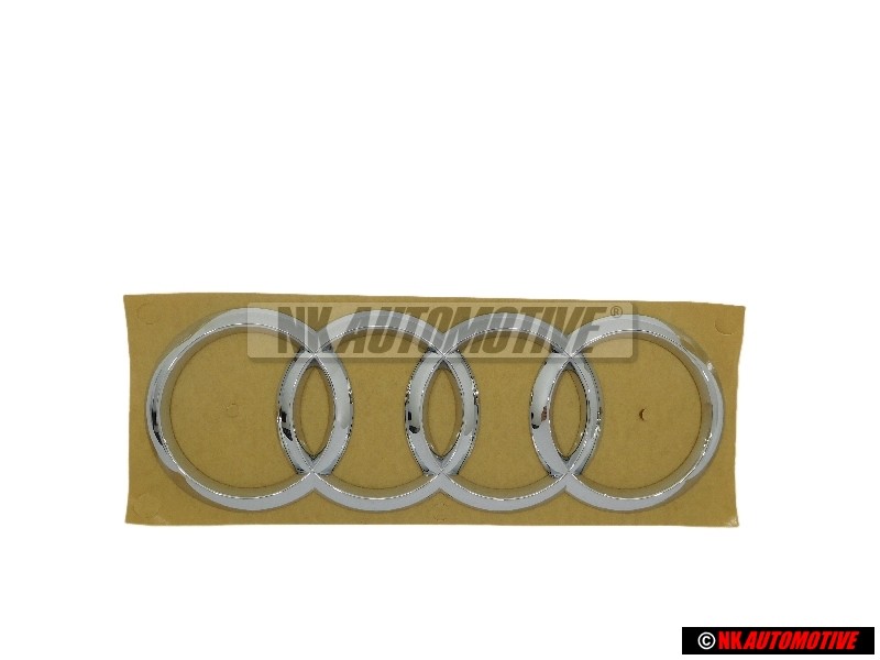 Genuine Audi Rings Rear Boot Badge Emblem Chrome - 8W5853742 2ZZ