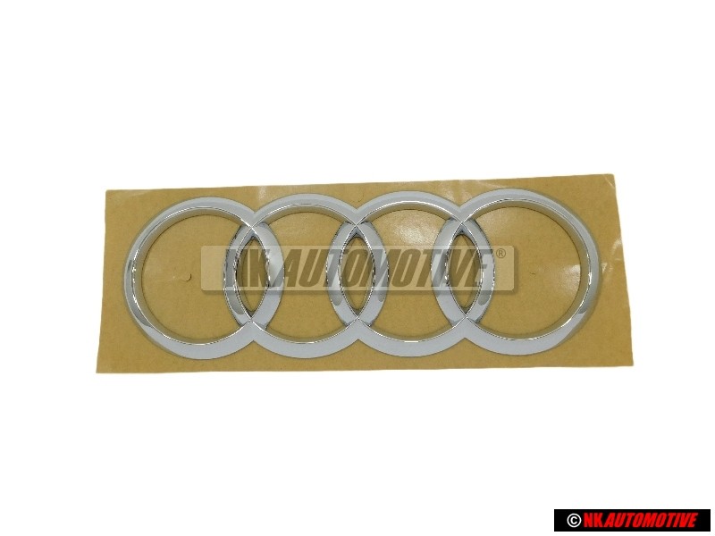 Genuine Audi Rings Rear Boot Badge Emblem Chrome - 8Y4853742 2ZZ