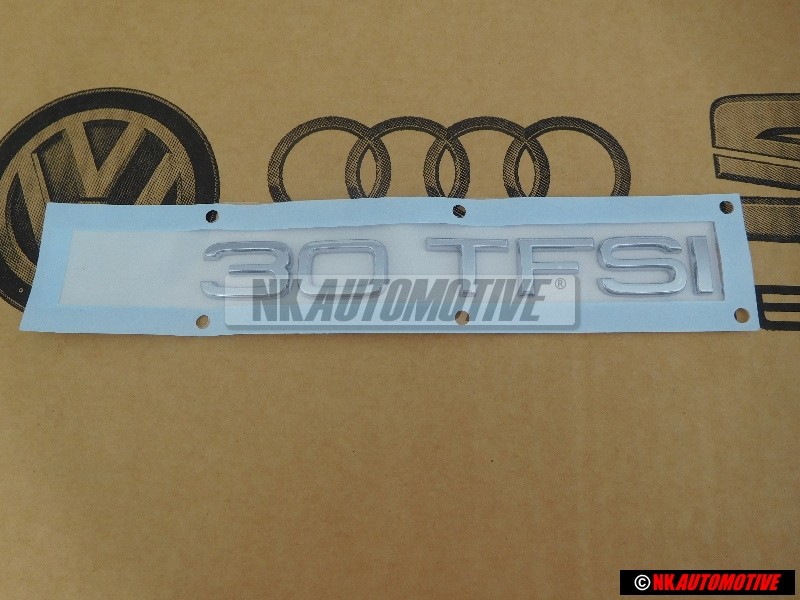 Genuine Audi 30 TFSI Rear Boot Badge Emblem Chrome - 8V0853744C 2ZZ