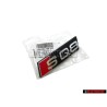 Genuine Audi SQ8 Front Grill Badge Emblem Black Chrome Red - 4M8853748 2ZZ