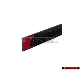 Genuine Audi SQ8 Front Grill Badge Emblem Black Red - 4M8853748 T94