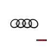 Genuine Audi Rings Front Grill Badge Emblem Black - 4M8071801