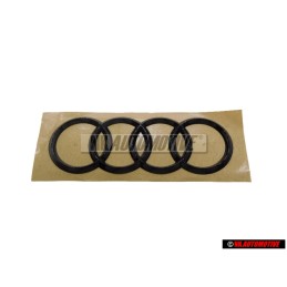 Genuine Audi Rings Rear Boot Badge Emblem Black - 4M8071802