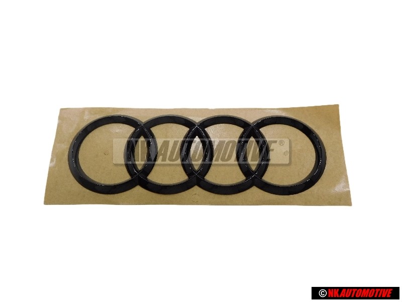 Genuine Audi Rings Rear Boot Badge Emblem Black - 4M8071802