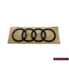 Genuine Audi Rings Rear Boot Badge Emblem Black - 4M8071802