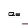Genuine Audi Q8 Rear Boot Badge Emblem Black - 4M8071803