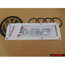 Genuine Audi SQ8 Rear Boot Badge Emblem Chrome Red - 4M8853735 2ZZ