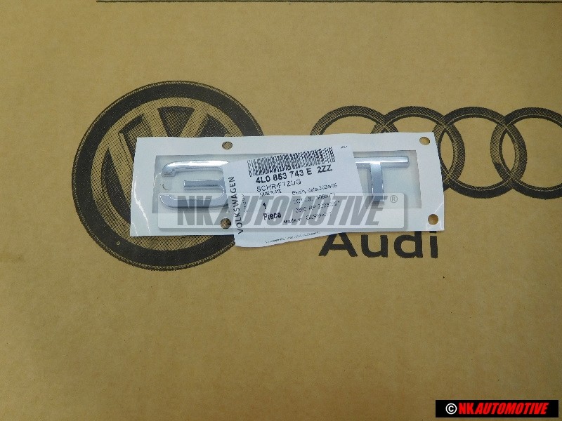 Genuine Audi 3.0T Rear Boot Badge Emblem Chrome - 4L0853743E 2ZZ
