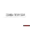 Genuine Audi 35 TFSI Rear Boot Badge Emblem Chrome - 8U0853744