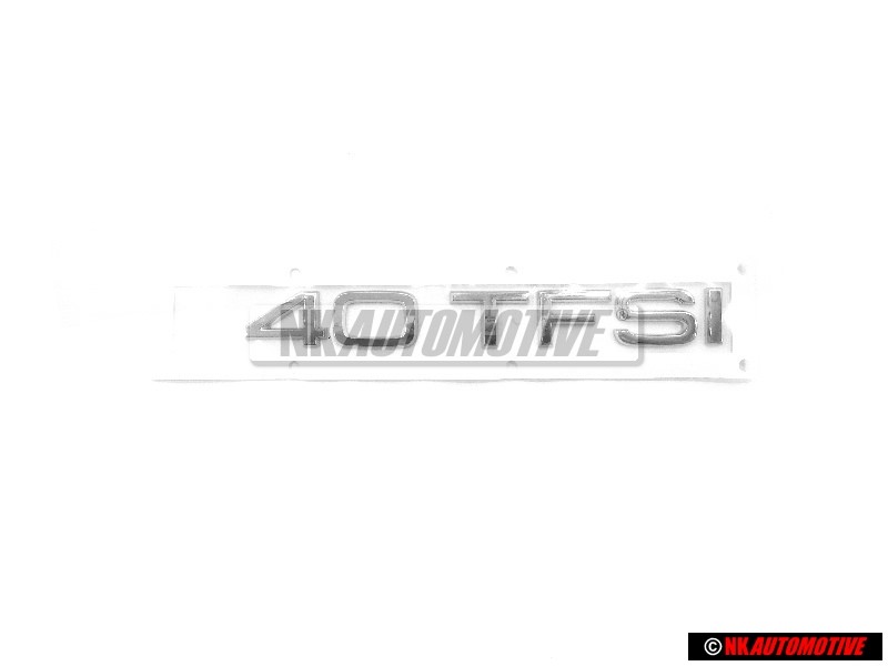 Genuine Audi 40 TFSI Rear Boot Badge Emblem Chrome - 8U0853744A