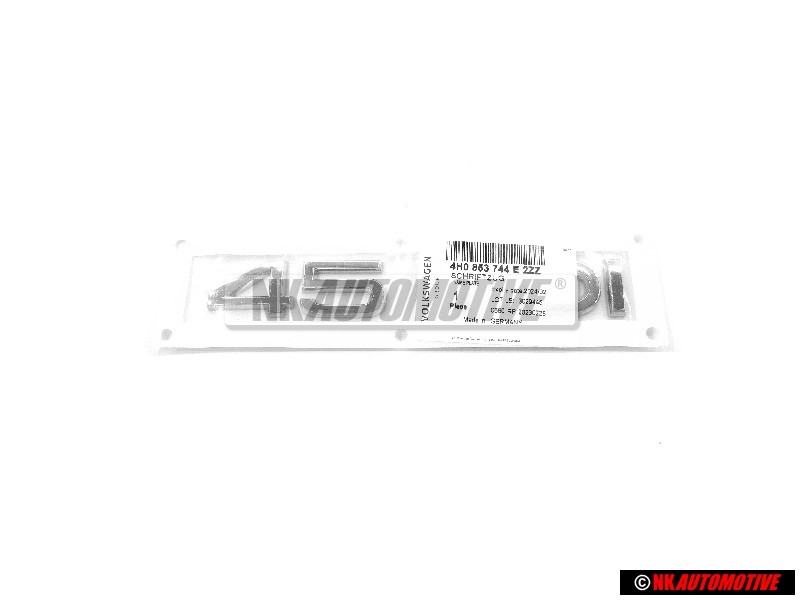 Genuine Audi 45 TDI Rear Boot Badge Emblem Chrome - 4H0853744E 2ZZ