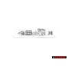 Genuine Audi 45 TDI Rear Boot Badge Emblem Chrome - 4H0853744E 2ZZ