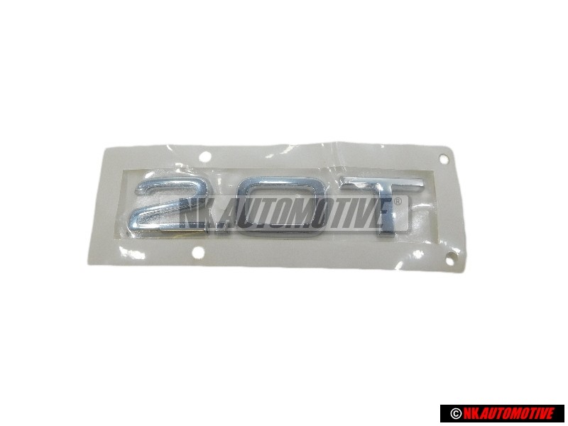 Genuine Audi 2.0T Rear Boot Badge Emblem Chrome - 8R0853743A 2ZZ