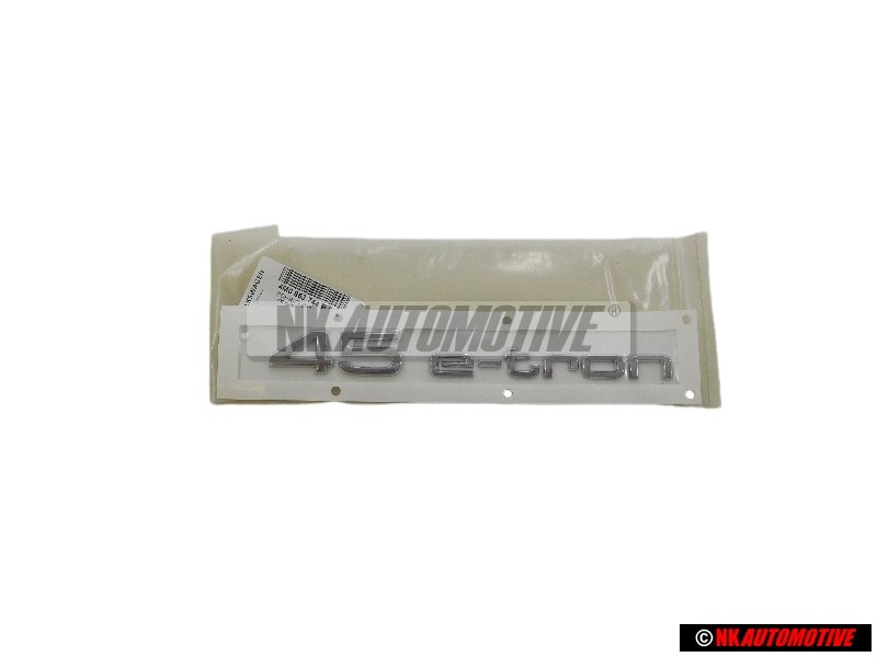 Genuine Audi 45 E-TRON Rear Boot Badge Emblem Chrome - 4M0853744B 2ZZ