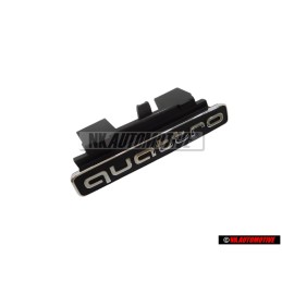 Genuine Audi QUATTRO Front Grill Badge Emblem Black Chrome - 8R0853736E 3FZ