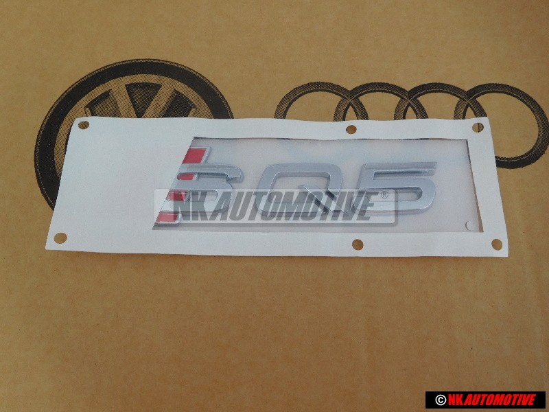 Genuine Audi SQ5 Rear Boot Badge Emblem Chrome Red - 8R0853735 2ZZ