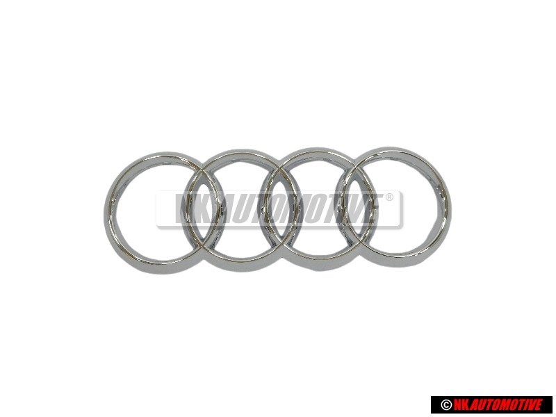Genuine Audi Rings Front Grill Badge Emblem Chrome - 80A853605C 2ZZ